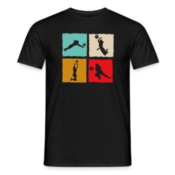 Volley Volley Vintage Rétro - T-shirt homme - noir - Devant - AI Model Male 178 light (178cm)