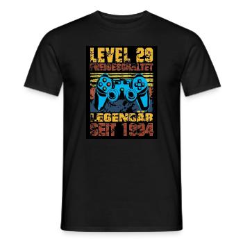 LEVEL 29, 29. Geburtstag, Legendär seit 1994 - Männer T-Shirt - Schwarz - Vorne - AI Model Male 178 light (178cm)