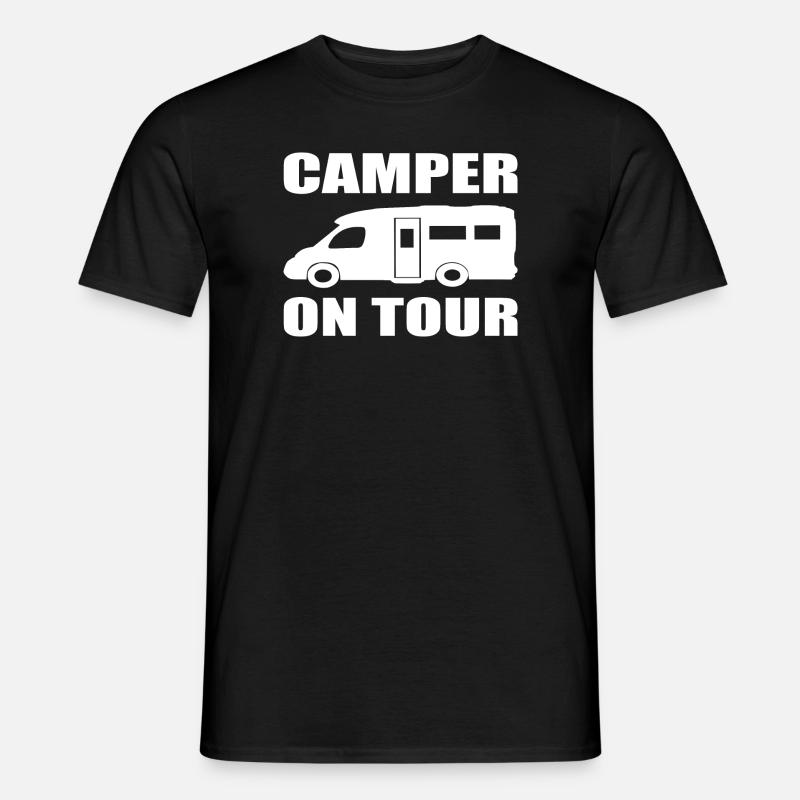 camping - Männer T-Shirt - Schwarz