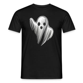 FANTÔME EFFRAYANT STYLISÉ - T-shirt homme - noir - Devant - AI Model Male 178 light (178cm)