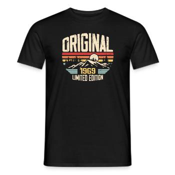 Nostalgisches 1969 Geburtstagsgeschenk 1969 - Männer T-Shirt - Schwarz - Vorne - AI Model Male 178 light (178cm)