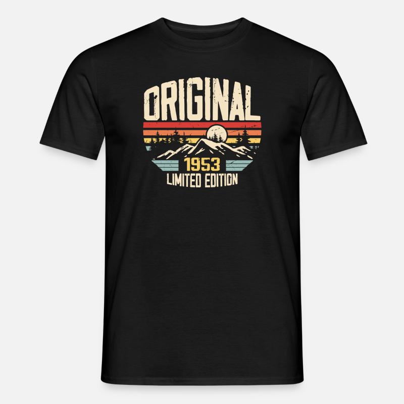 Nostalgisches 1953 Geburtstagsgeschenk 1953 - Männer T-Shirt - Schwarz