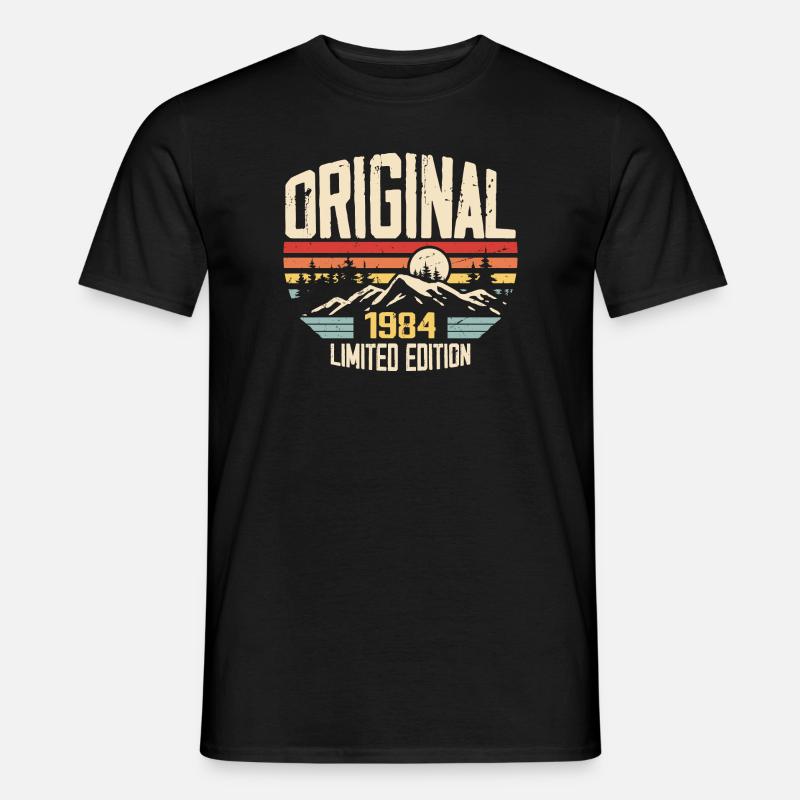 Nostalgisch 1984 Geburtstagsgeschenk 1984 - Männer T-Shirt - Schwarz