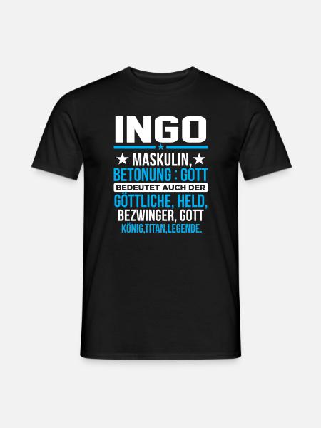 INGO - Titan - Männer T-Shirt - Schwarz