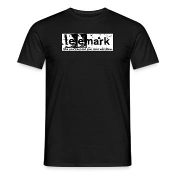 Print Free your heel and your mind will follow - Men's T-Shirt - black - Front - AI Model Male 178 light (178cm)