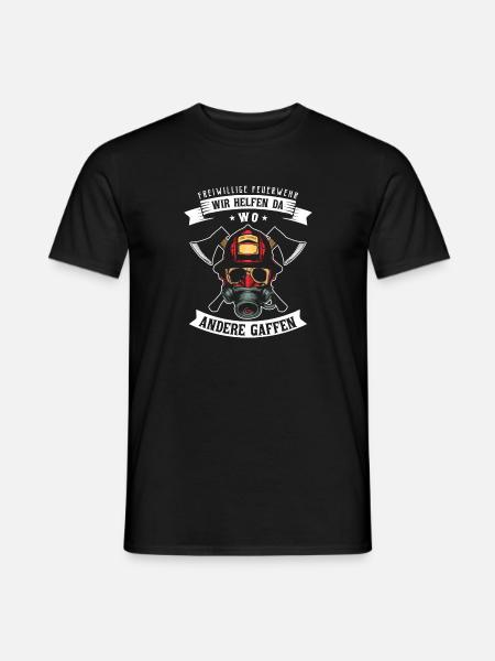 Feuerwehr - Männer T-Shirt - Schwarz