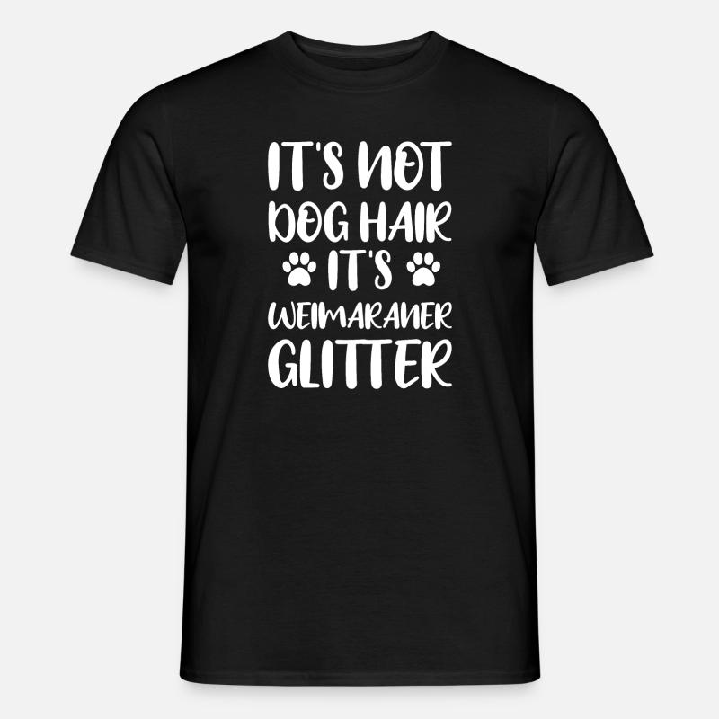 Weimaraner - Männer T-Shirt - Schwarz