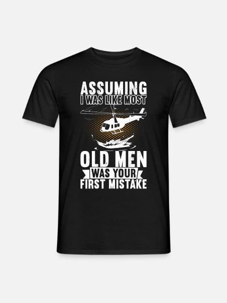 Helicopter Pilot - Men's T-Shirt - black