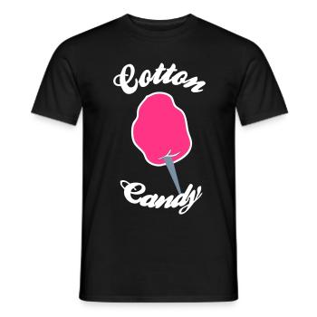 cotton candy - T-shirt homme - noir - Devant - AI Model Male 178 light (178cm)