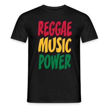 rasta Musikleistung - Männer T-Shirt - Schwarz - Vorne - AI Model Male 178 light (178cm)