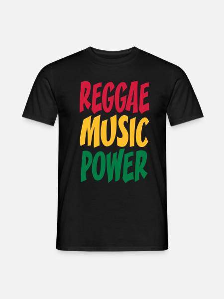 rasta Musikleistung - Männer T-Shirt - Schwarz