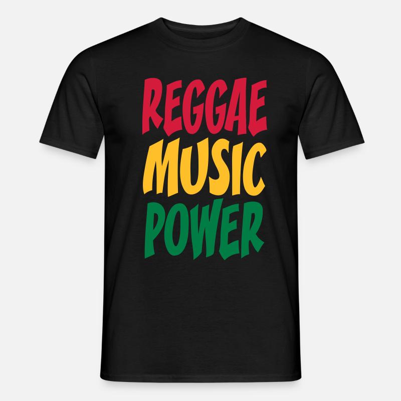 rasta Musikleistung - Männer T-Shirt - Schwarz