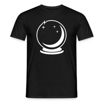glass sphere - Men's T-Shirt - black - Front - AI Model Male 178 light (178cm)