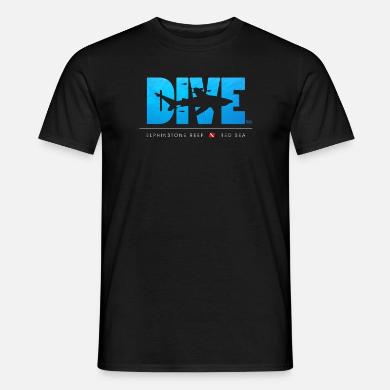 Dive Elphinstone Reef - Longimanus - Männer T-Shirt - Schwarz
