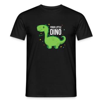 Dino Gift Idea - Your little Dino - Men's T-Shirt - black - Front - AI Model Male 178 light (178cm)