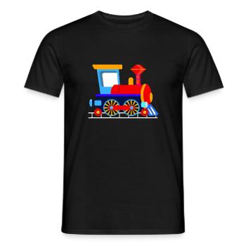 locomotive - Men's T-Shirt - black - Front - AI Model Male 178 light (178cm)
