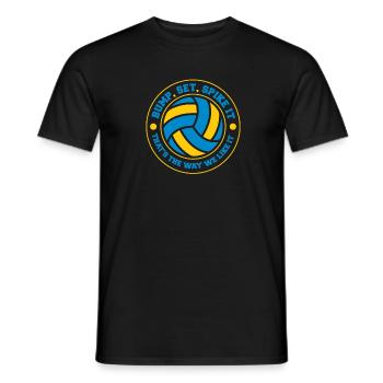 Volleyball Volleyball de plage - T-shirt homme - noir - Devant - AI Model Male 178 light (178cm)