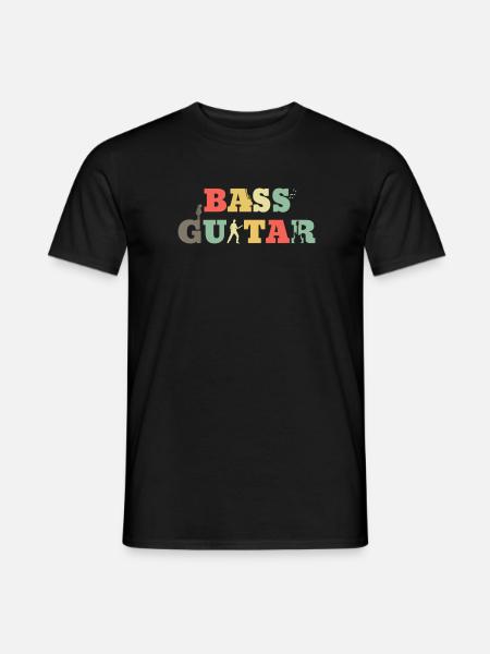 Bass Guitar Bass Guitar Bass Bassist - Men's T-Shirt - black