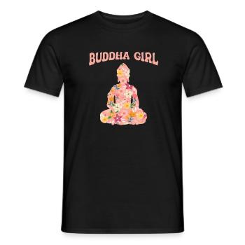 Buddha Buddhist Buddhismus - Männer T-Shirt - Schwarz - Vorne - AI Model Male 178 light (178cm)