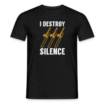 Trombone - Men's T-Shirt - black - Front - AI Model Male 178 light (178cm)