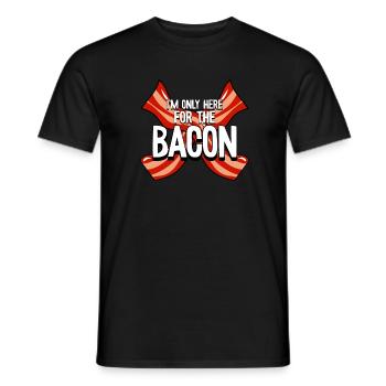 Bacon Speck Frühstück - Männer T-Shirt - Schwarz - Vorne - AI Model Male 178 light (178cm)