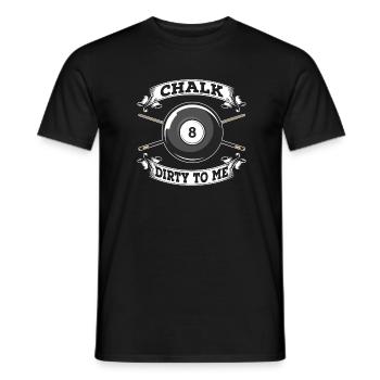 Billard 8-Ball - Männer T-Shirt - Schwarz - Vorne - AI Model Male 178 light (178cm)