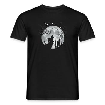 Yorkshire Terrier Dog - Men's T-Shirt - black - Front - AI Model Male 178 light (178cm)