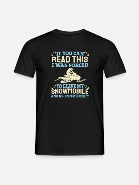 Snowmobile - Men's T-Shirt - black