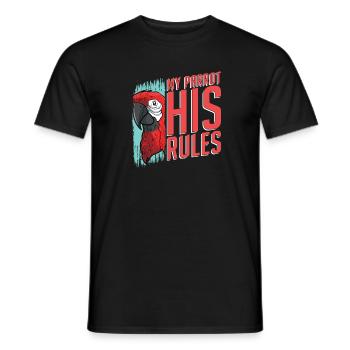 Perroquet - T-shirt homme - noir - Devant - AI Model Male 178 light (178cm)