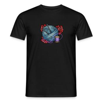Tricoter - T-shirt homme - noir - Devant - AI Model Male 178 light (178cm)