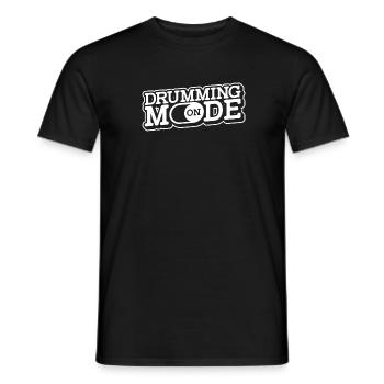 Batterie Batteur Batteur - T-shirt homme - noir - Devant - AI Model Male 178 light (178cm)