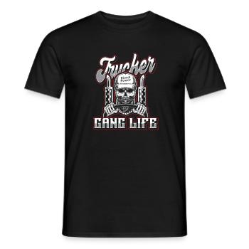 Truck Driver Truck Driver Truck Driver Trucker - Men's T-Shirt - black - Front - AI Model Male 178 light (178cm)