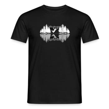 Frisbee - Men's T-Shirt - black - Front - AI Model Male 178 light (178cm)