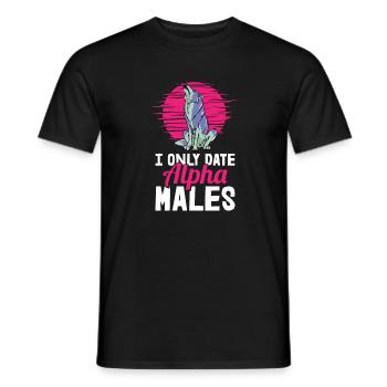 Wolf - Men's T-Shirt - black - Front - AI Model Male 178 light (178cm)