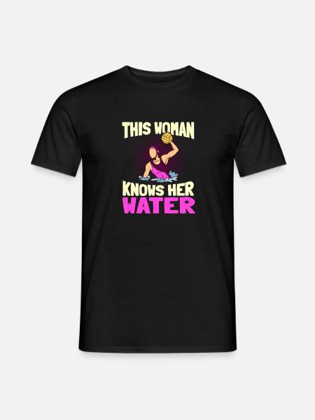 Wasserball - Männer T-Shirt - Schwarz