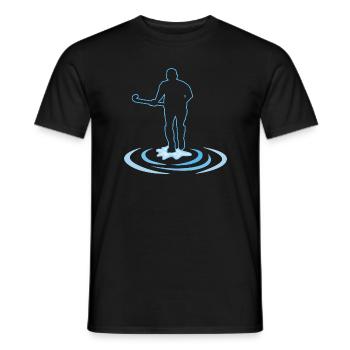 Hockey sur gazon Joueur de hockey sur gazon Temps mort hockey - T-shirt homme - noir - Devant - AI Model Male 178 light (178cm)