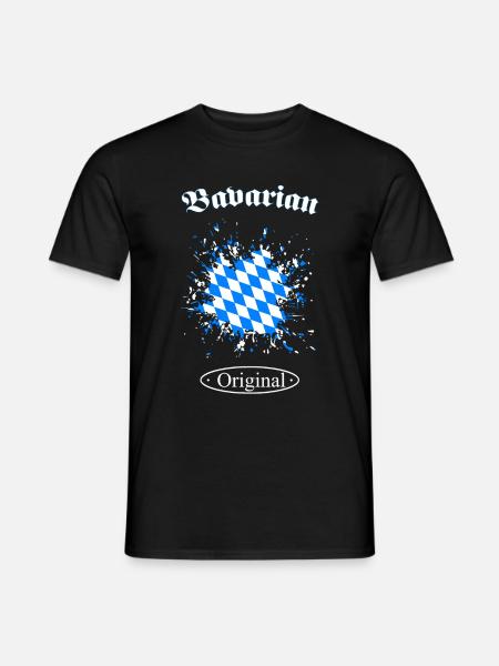 Bayern - Bavaria - Männer T-Shirt - Schwarz