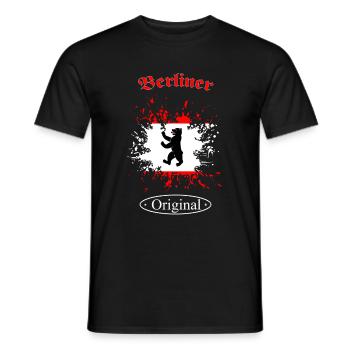 Berlin - Männer T-Shirt - Schwarz - Vorne - AI Model Male 178 light (178cm)
