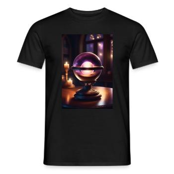 Magische Kristallkugel - Männer T-Shirt - Schwarz - Vorne - AI Model Male 178 light (178cm)