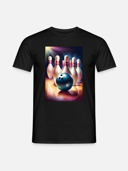 Superbe cadeau de fête des pères de bowling - T-shirt homme - noir