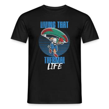 Parapente proverbe pour un parapente - T-shirt homme - noir - Devant - AI Model Male 178 light (178cm)