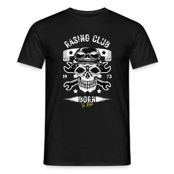 Renn Club geboren um zu Fahren - Männer T-Shirt - Schwarz - Vorne - AI Model Male 178 light (178cm)