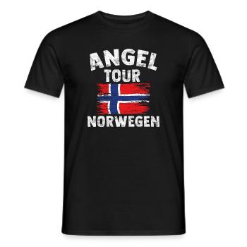 NORGE Nouveau - Angel Tour Norvège Personnalisable - T-shirt homme - noir - Devant - AI Model Male 178 light (178cm)