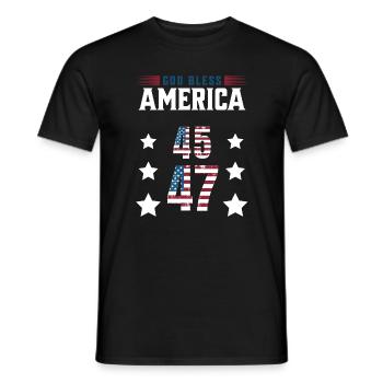 DT comeback 45, 47 Design - Männer T-Shirt - Schwarz - Vorne - AI Model Male 178 light (178cm)