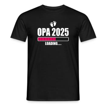 Opa 2025 - Männer T-Shirt - Schwarz - Vorne - AI Model Male 178 light (178cm)