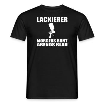 Lackierer - Männer T-Shirt - Schwarz - Vorne - AI Model Male 178 light (178cm)