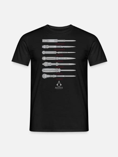 Assassin's Creed Logo Und Die Versteckten Klingen - Männer T-Shirt - Schwarz