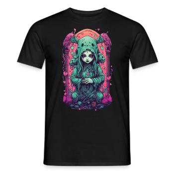 Occult Demon Love Gothic Pastel Black Magic - Men's T-Shirt - black - Front - AI Model Male 178 light (178cm)