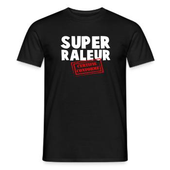 Super zertifizierter konformer Abstreifer - Männer T-Shirt - Schwarz - Vorne - AI Model Male 178 light (178cm)