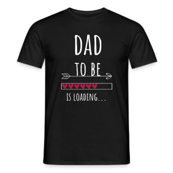Papa sera Papa Père Cadeau d’annonce - T-shirt homme - noir - Devant - AI Model Male 178 light (178cm)